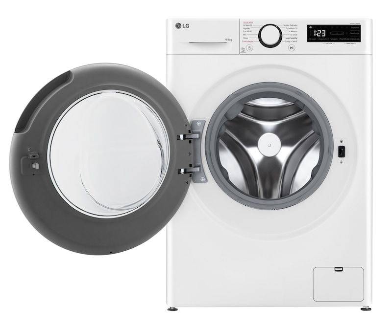 LG Máquina de lavar e secar roupa LG F4DR509S6W, 9/6 kg, eficiência energética A-10%/D, 1400 r.p.m., AI DD™, Steam™, branco, F4DR509S6W